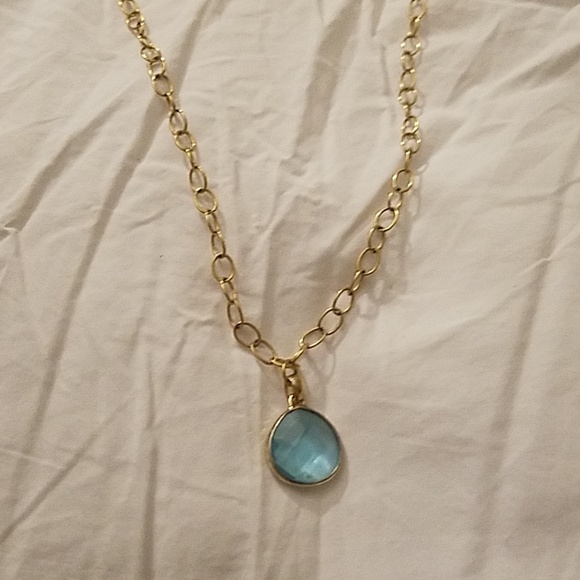Blue and Gold pendant - Picture 1 of 4
